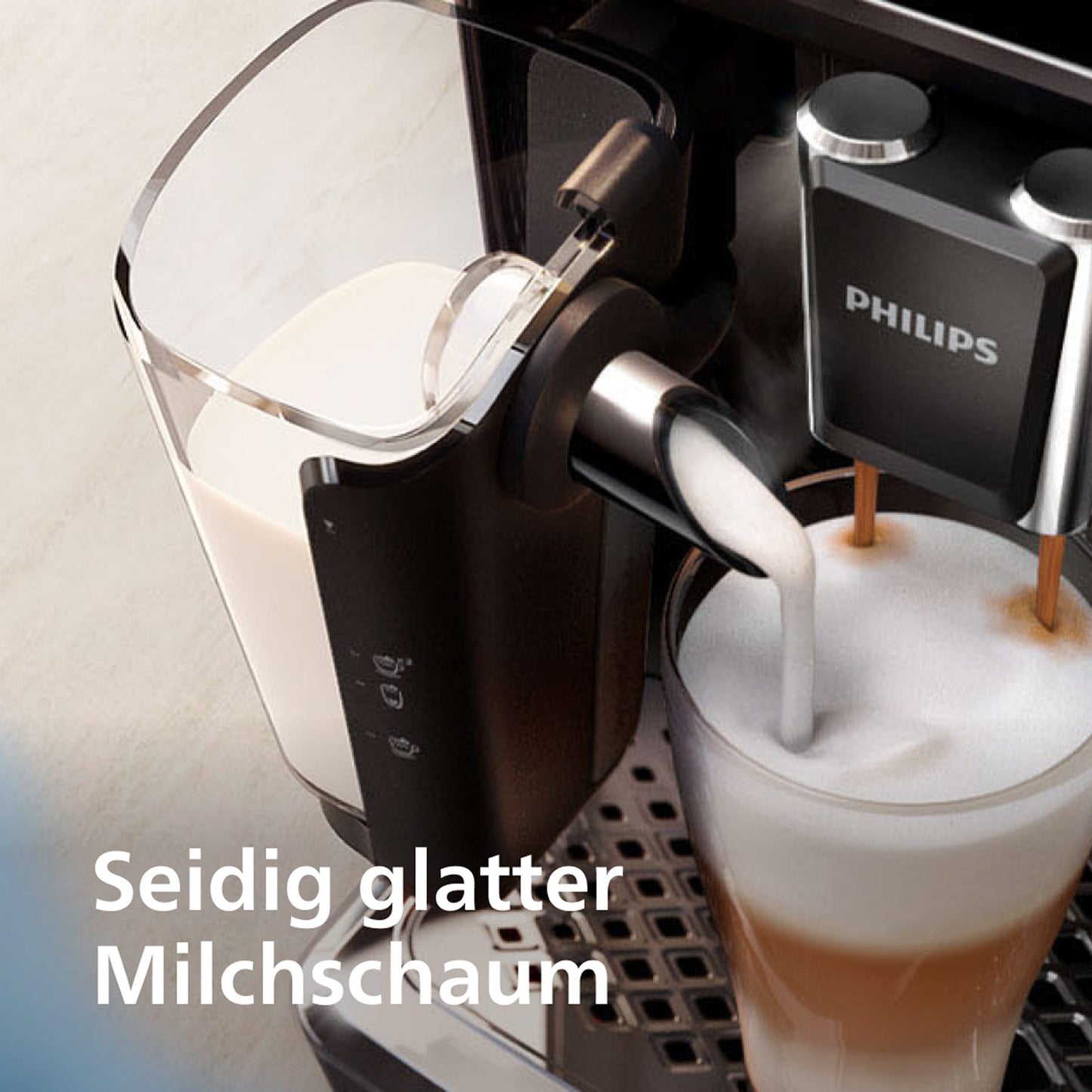 PHILIPS Kaffeevollautomat 5400 Series EP5447/90 LatteGo 12 Kaffeespezialitäten und 4 Benutzerprofilen